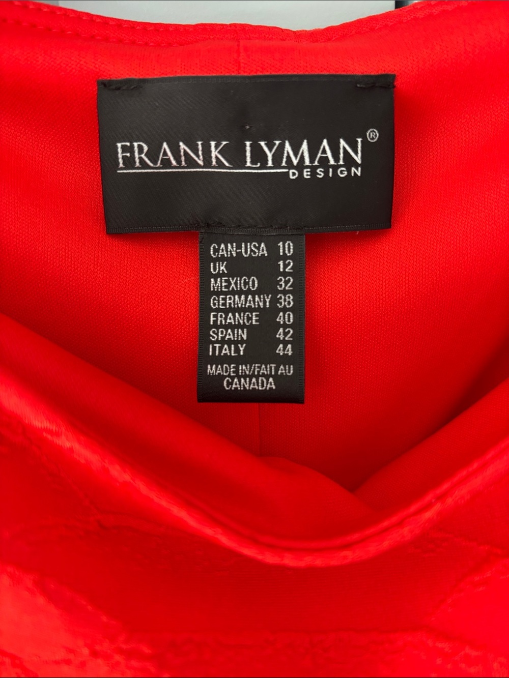 Frank Lyman Design Red Off-Shoulder Ruffle Mini Dress - Picture 3 of 3